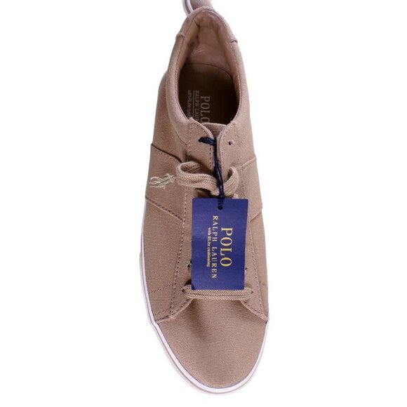 Polo Ralph Lauren Tan Sayer Canvas Low Top Lace Up Sneaker Mens 10.5 NEW #530 main image 6